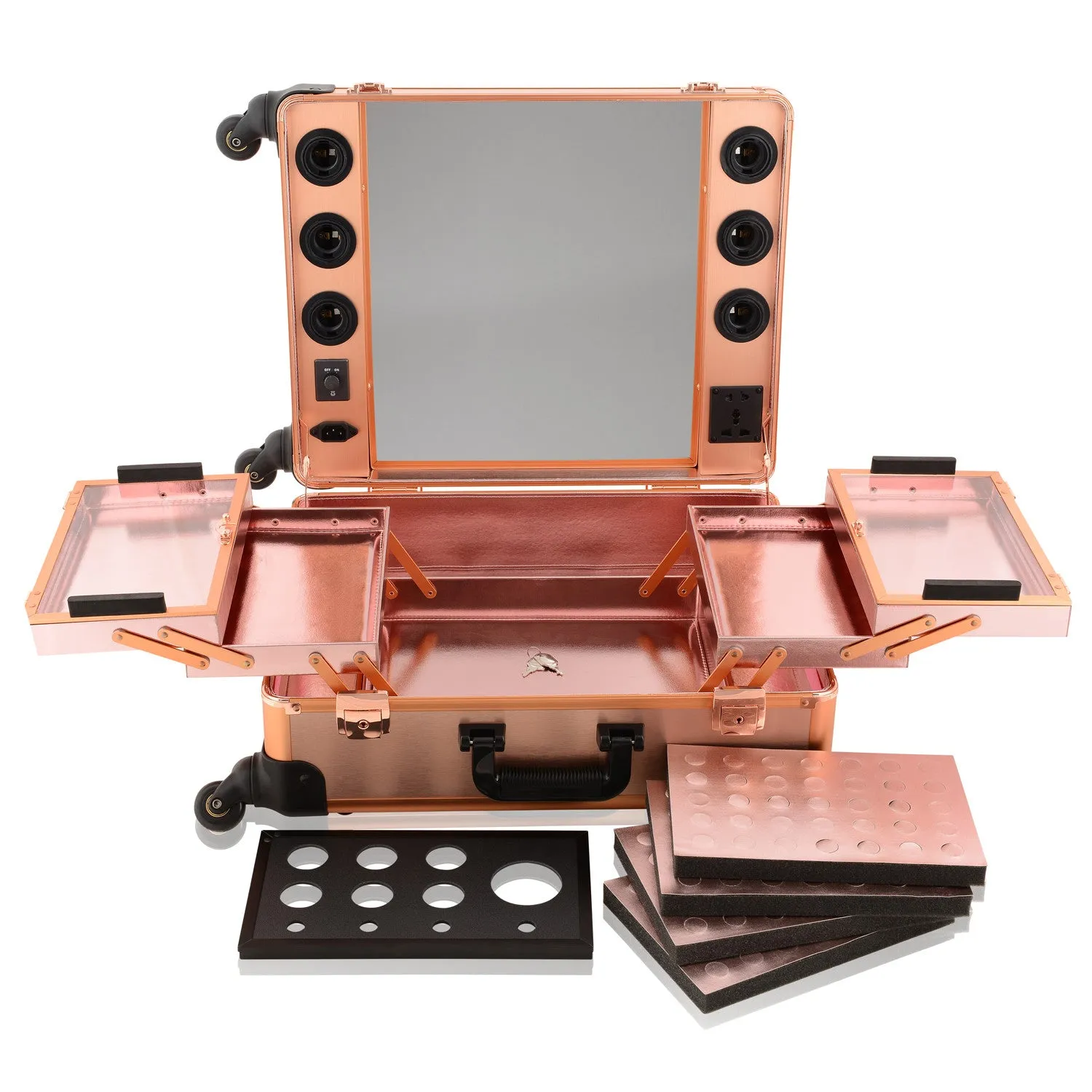 Rose Gold OPV LED Lighted Mirror Case (no legs)