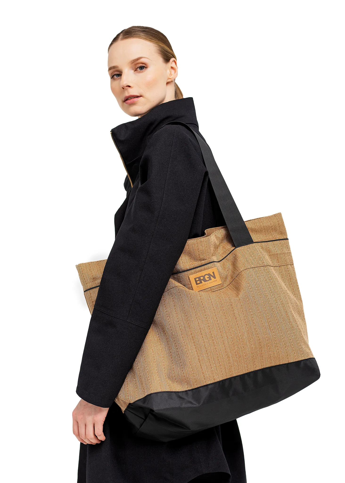 Shopper Bag - Camel Tweed