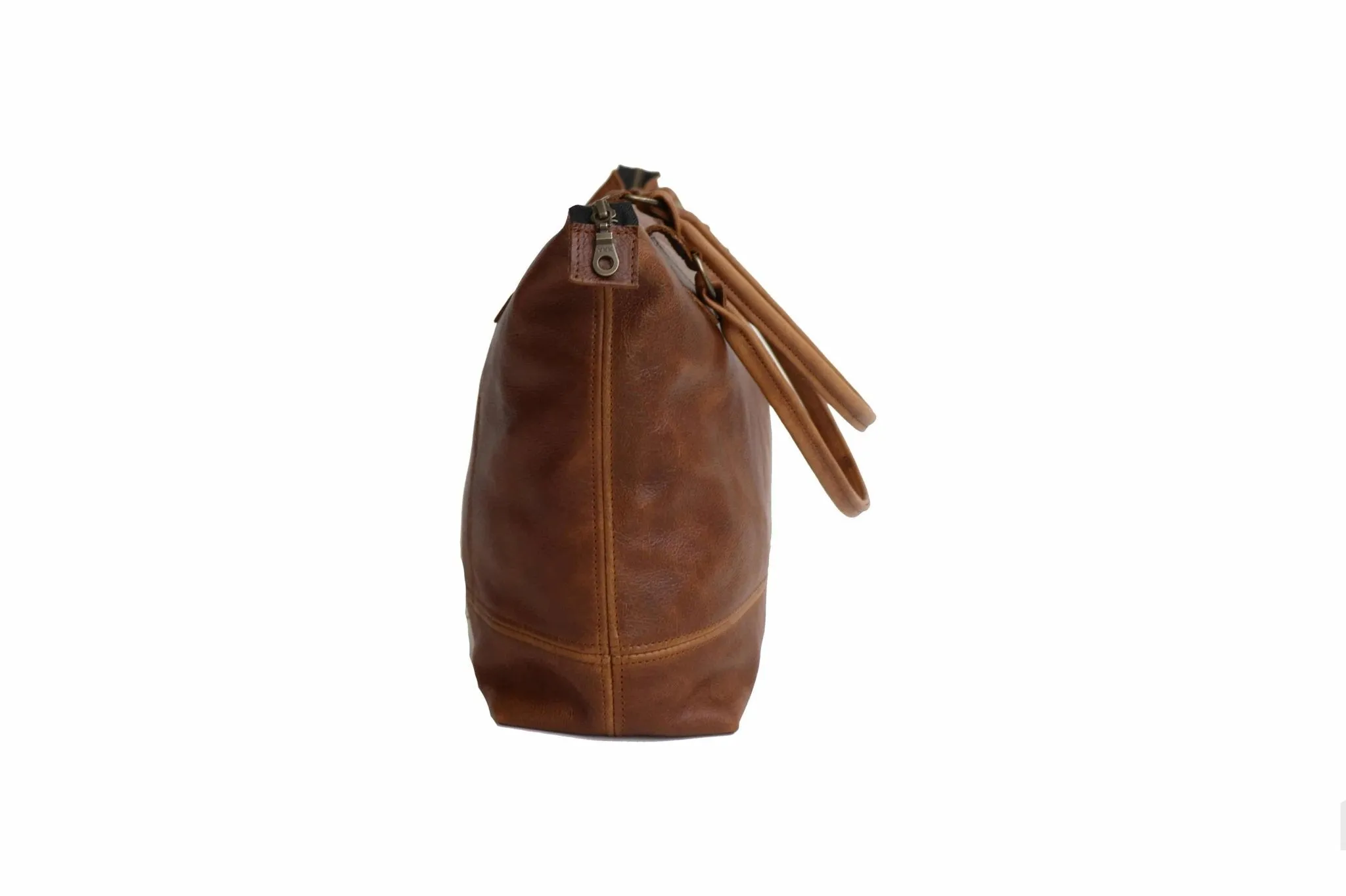 Tan Leather Goods - Daisy Leather Handbag | Pecan