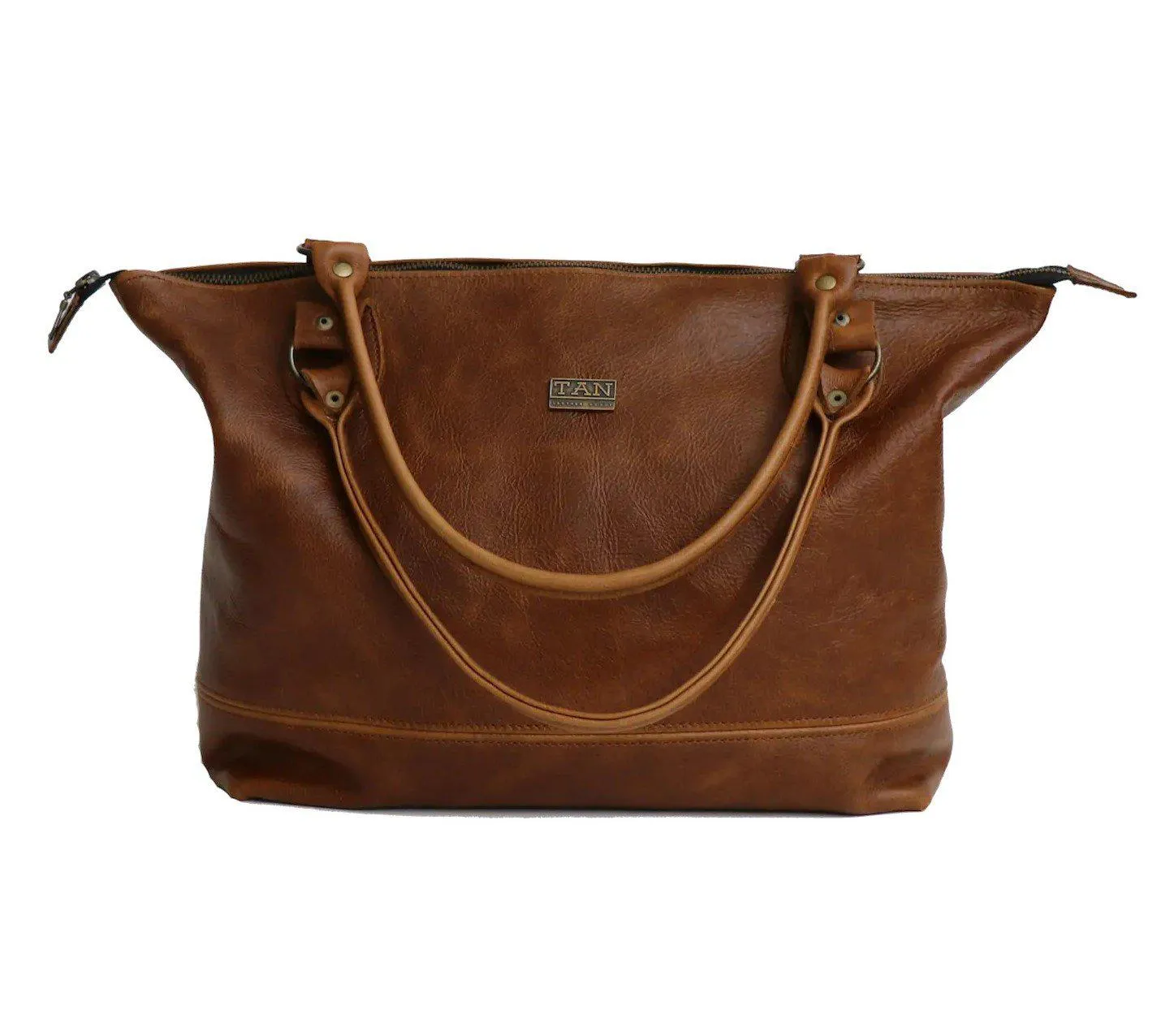 Tan Leather Goods - Daisy Leather Handbag | Pecan