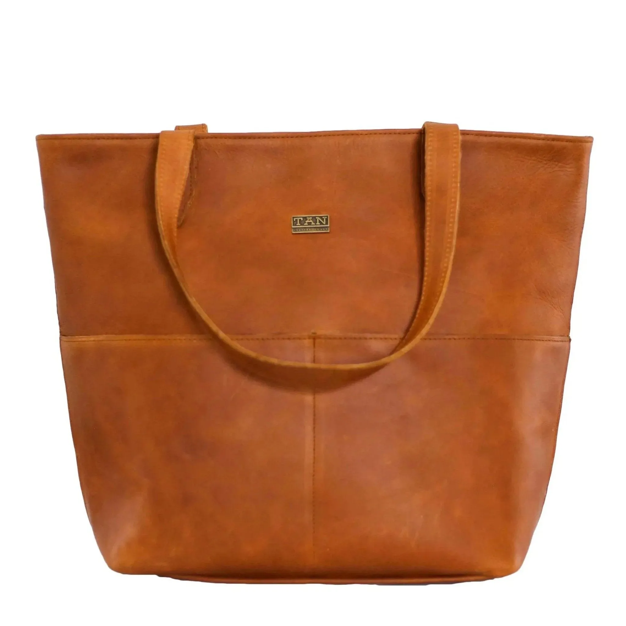 Tan Leather Goods - Emma Leather Handbag | Toffee