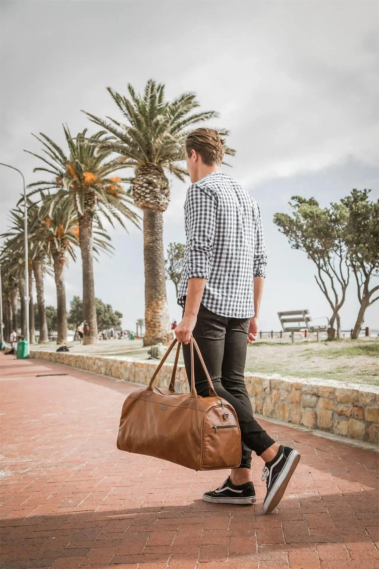 Tan Leather Goods - Jackson Leather Duffel Bag | Pecan