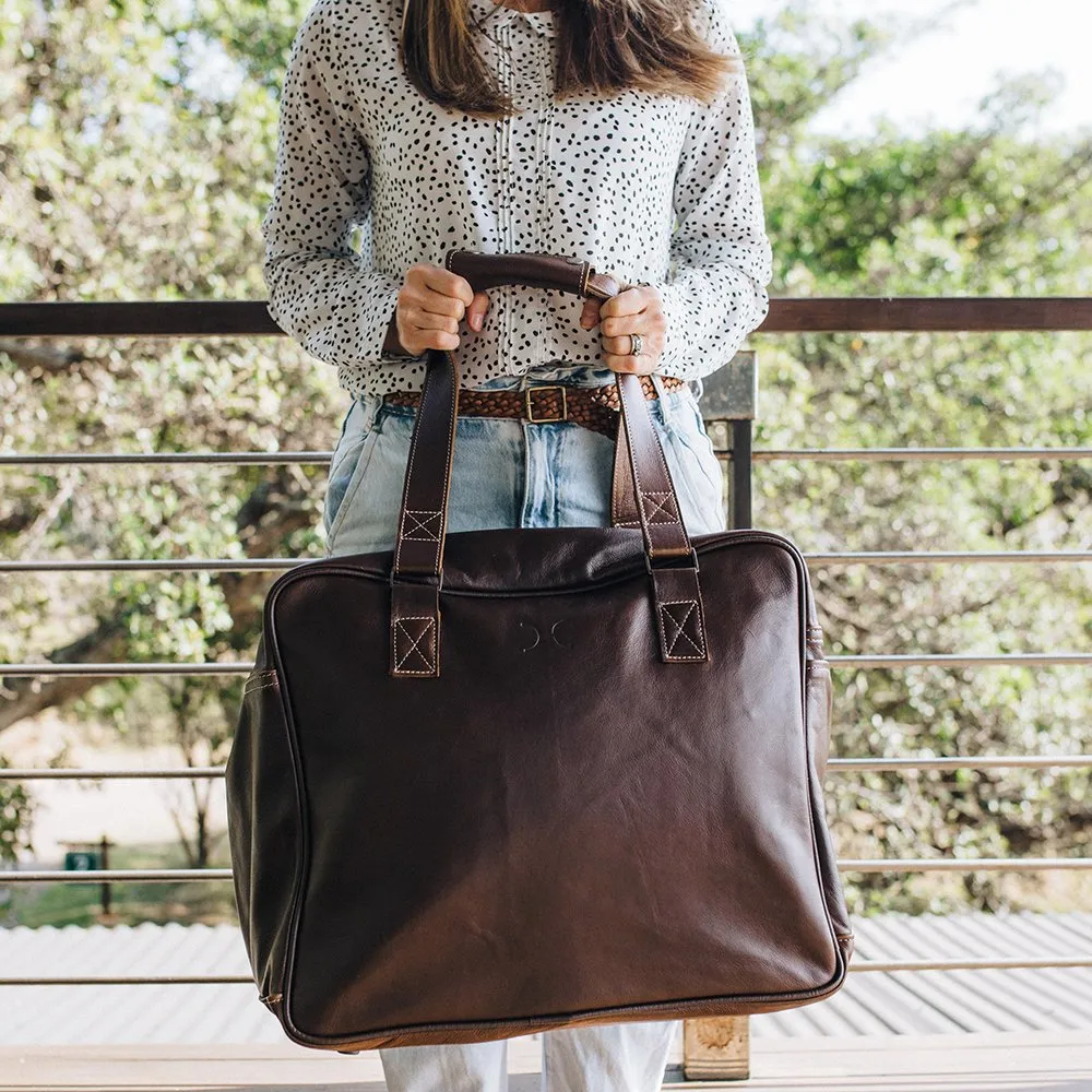 Thandana Leather Large Weekender Bag