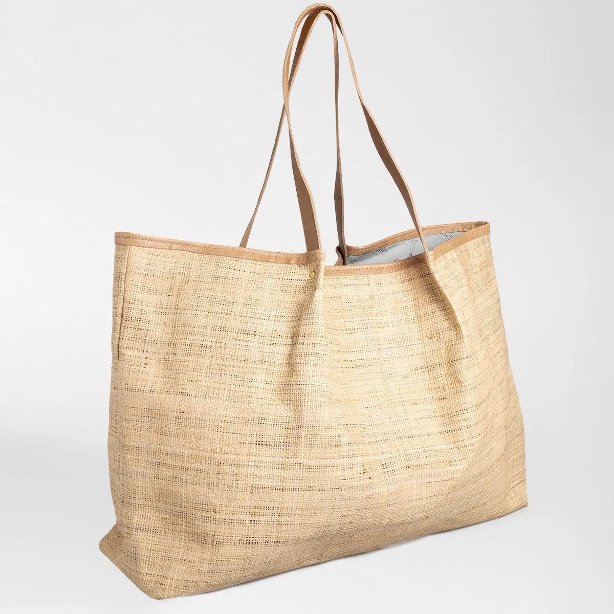 Thandana Megan Weave & Leather Beach Bag