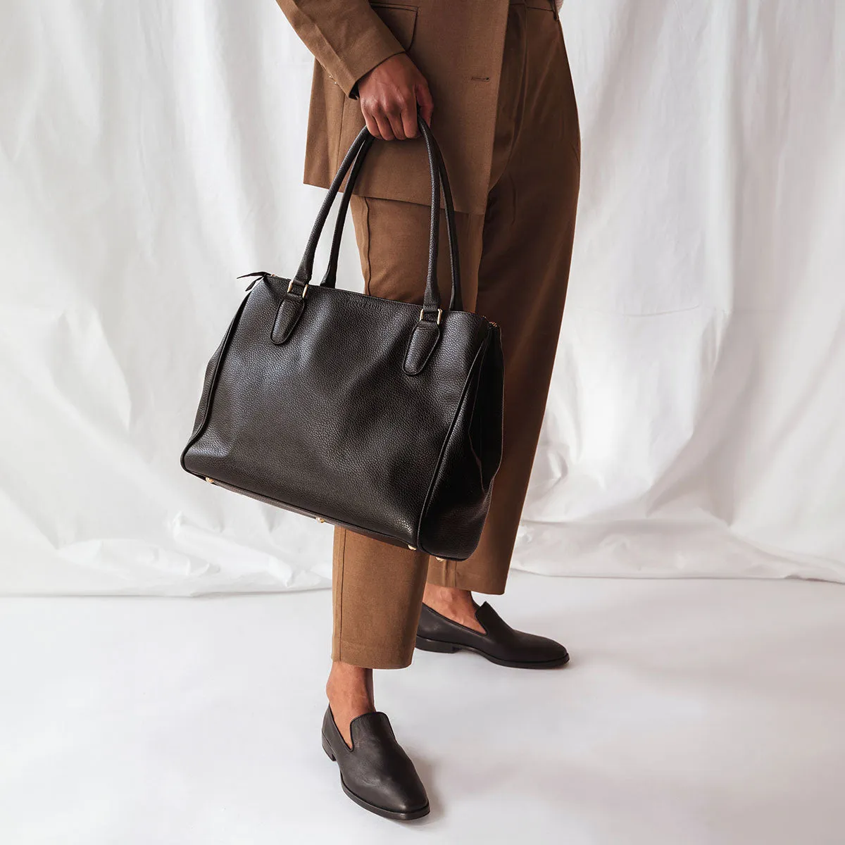 The Co-Worker Tote Black Pebble