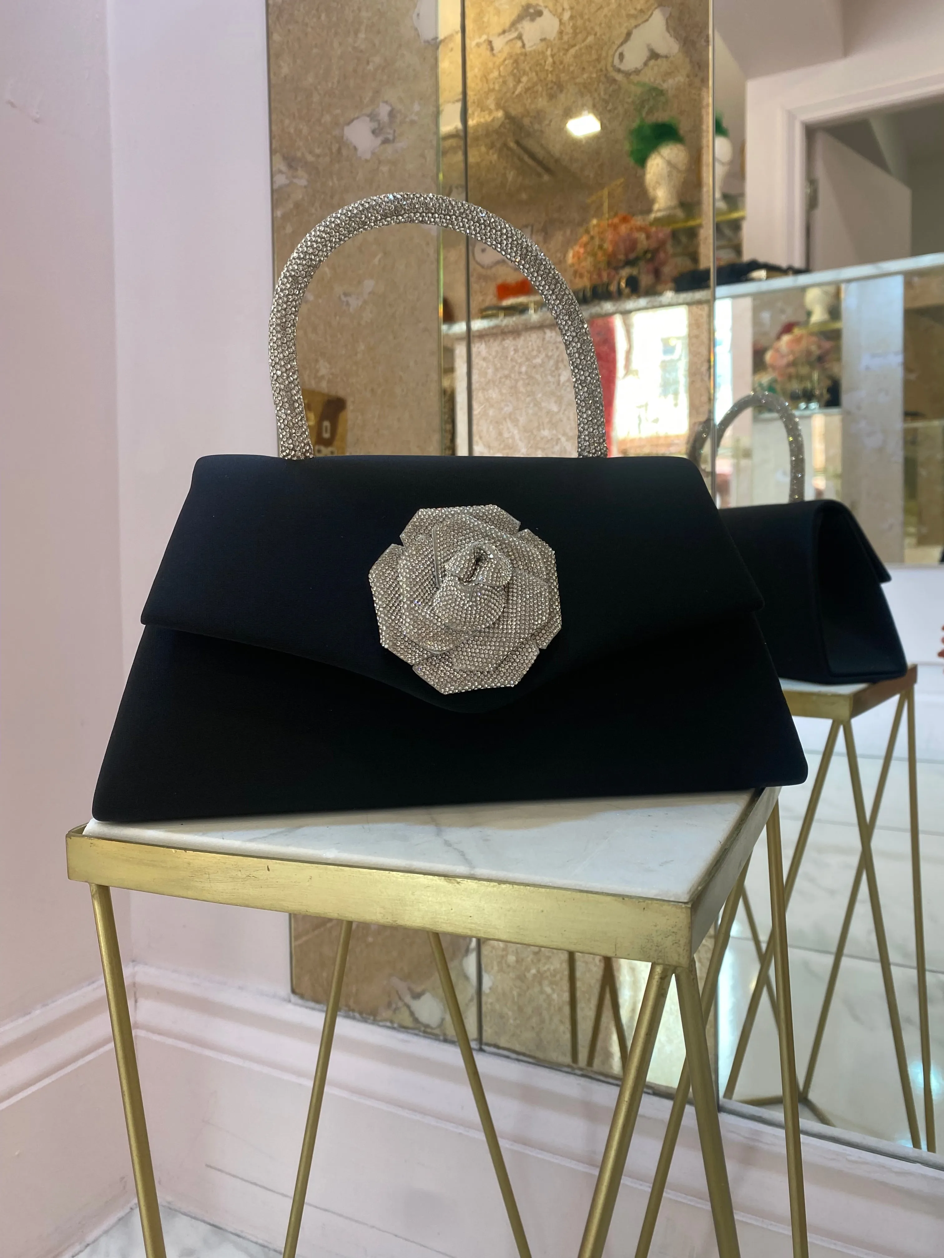 Zelina Black & silver bag